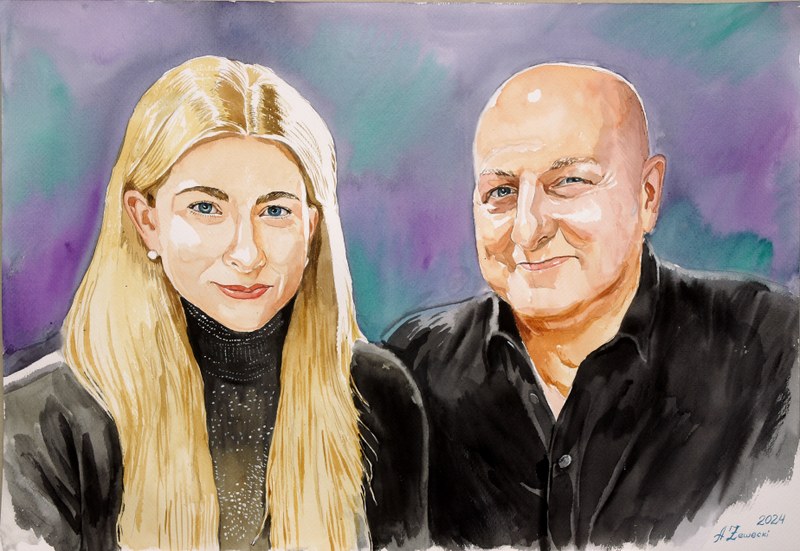 akwarelowy portret 7