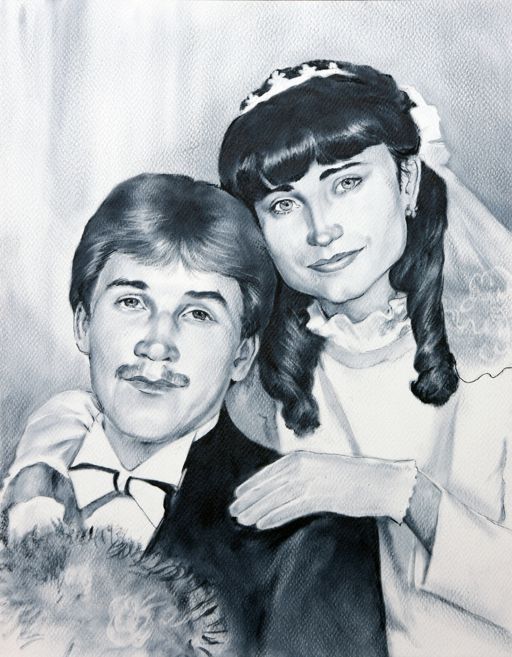 portret ze ślubnego zdjęcia portret ślubny 2