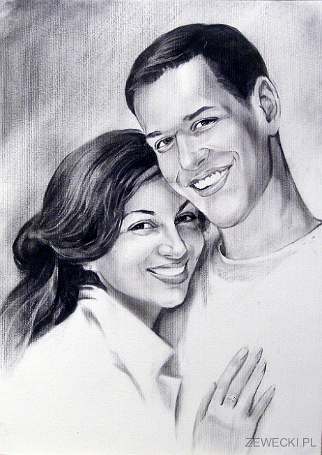 prezent ślubny portret ślubny